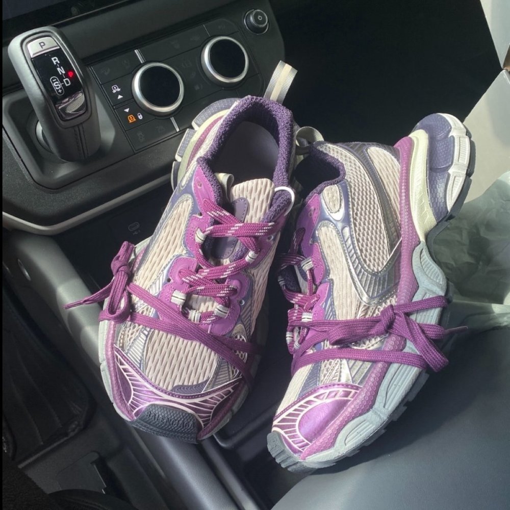 Balenciaga women's purple and grey casual shoes - Picture 2 of 4